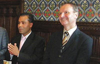Tommy Miah and Pete Wishart MP